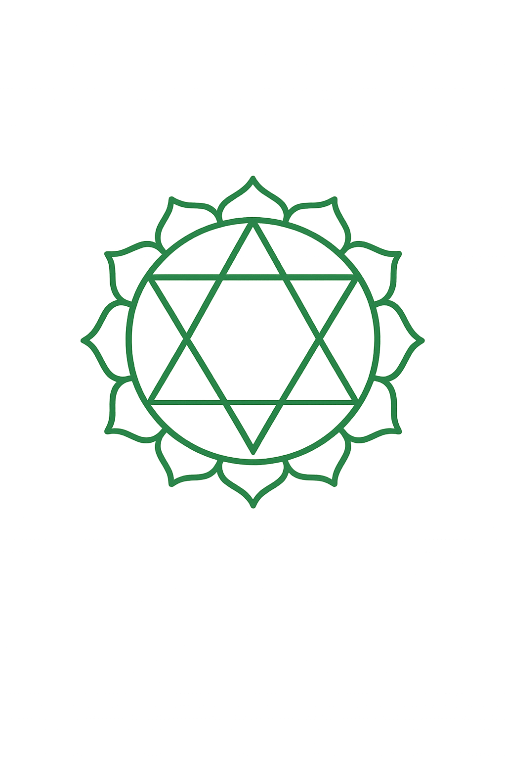 Heart chakra symbol